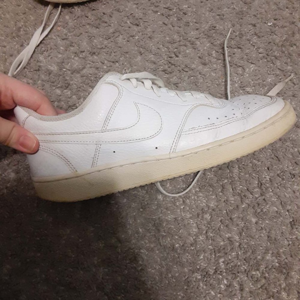 Women's Size 8 Nike Court Vision White Low - Picture 11 of 16